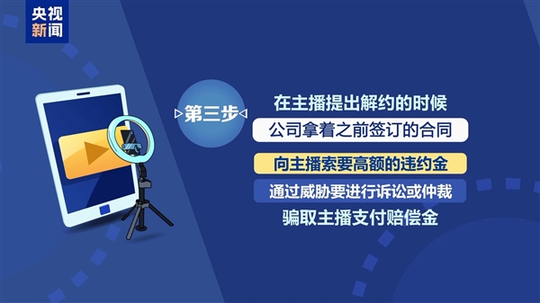 央视揭露打造素人网红骗局:小伙直播7天0人观看 想解约被索赔50万