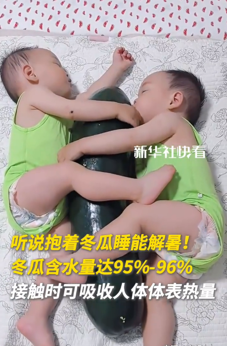 中医推荐夏日降暑奇招:抱冬瓜睡觉!含水量高达96% 洗净不削皮
