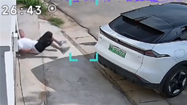 男子坐深蓝汽车里25秒被臭味熏晕倒 4S：查出蓄电池漏液