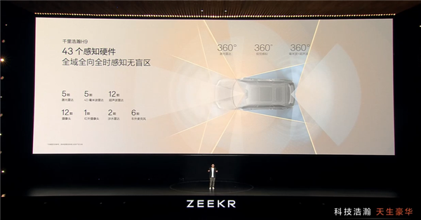 感知硬件全球最强!极氪9X业内首发5激光雷达方案