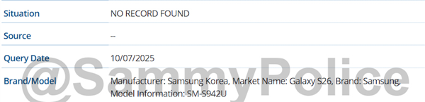 首发鸡血版骁龙8 Elite 2!三星Galaxy S26系列现身