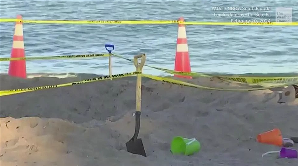 意大利少年海边挖沙洞不慎将自己活埋40分钟：当场身亡