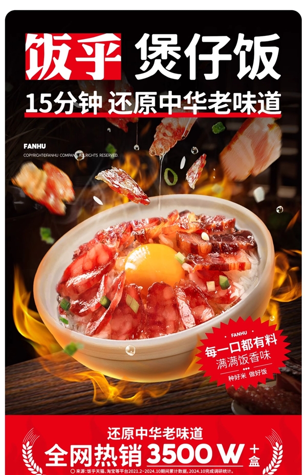 送黑砂锅:饭乎煲仔饭8.3元/盒五折狂促(比多多便宜)