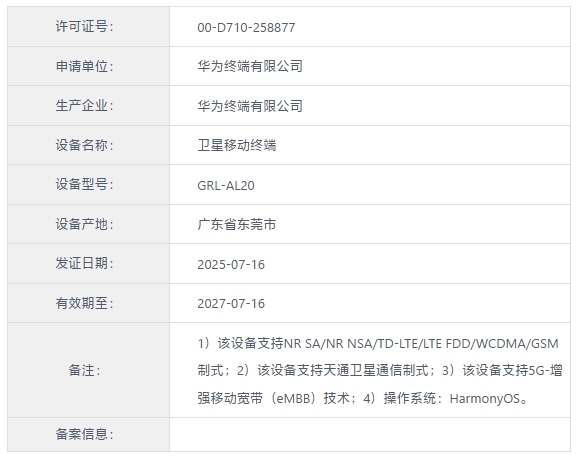华为新一代三折叠来了！Mate XT 2入网：支持卫星通信