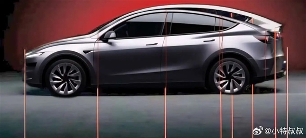 35万级六座纯电SUV 加长版特斯拉Model Y实车曝光:臀部太翘