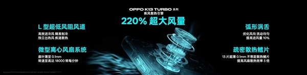 自带风冷 地表最强第四代骁龙8s！OPPO K13 Turbo Pro发布：1999元起