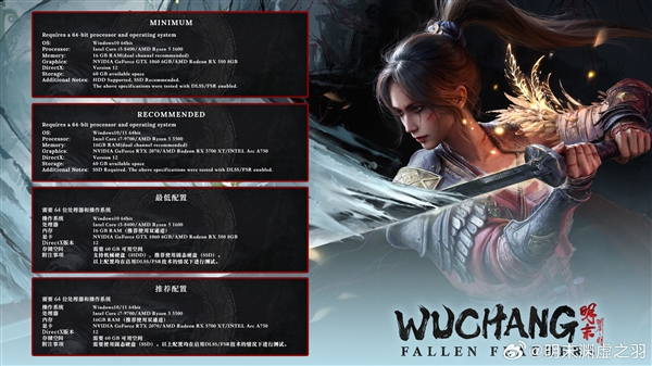 已开启预载!国产3A《明末:渊虚之羽》登Steam全球热销榜第二