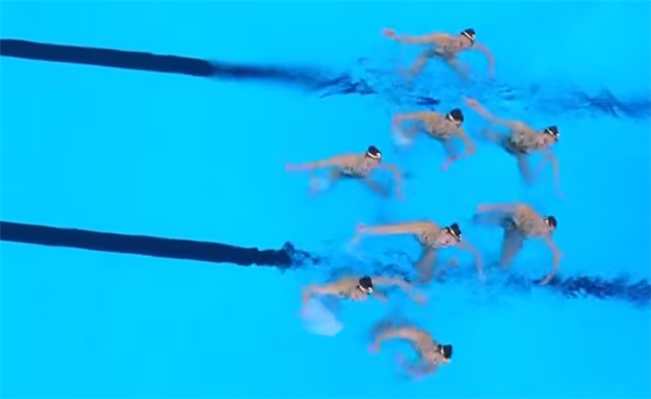 中国花游世锦赛夺冠：头戴金箍 用《黑神话：悟空》配乐