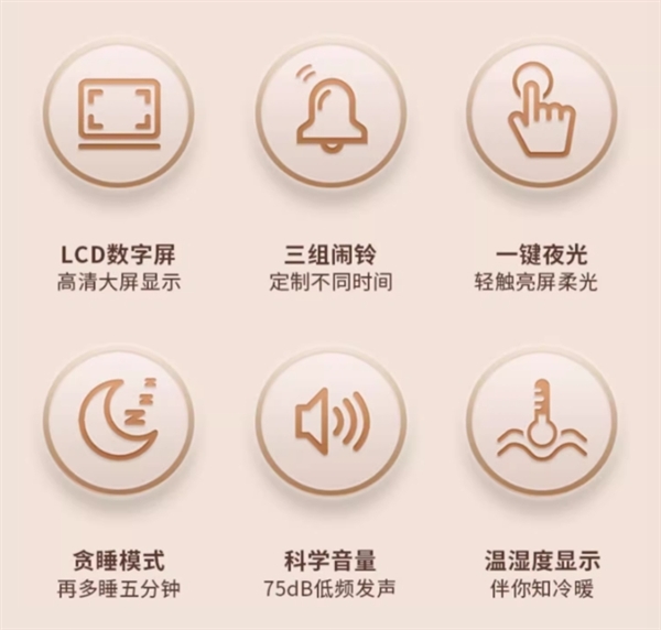 LED数字大屏 渐增闹铃不惊人：得力电子闹钟到手16.9元