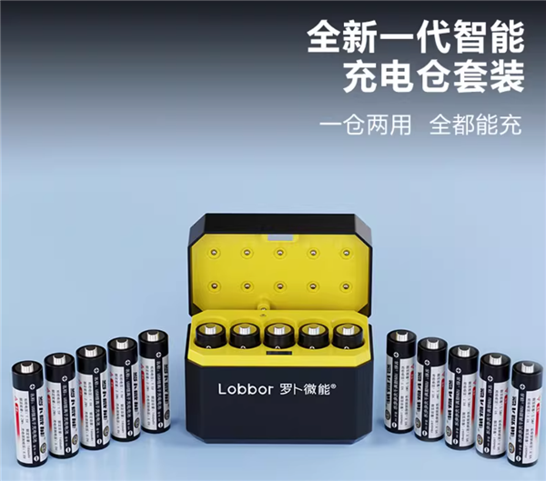 十仓收纳 罗卜微能5号固态充电电池10节128元大促