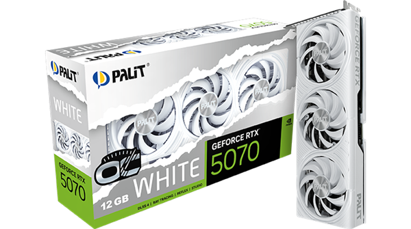 同德推出首批白色RTX 50显卡:一共四款、出厂即超频