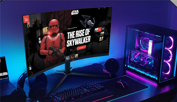 1699元!AOC推出27英寸2K曲面屏显示器:可超频至260Hz