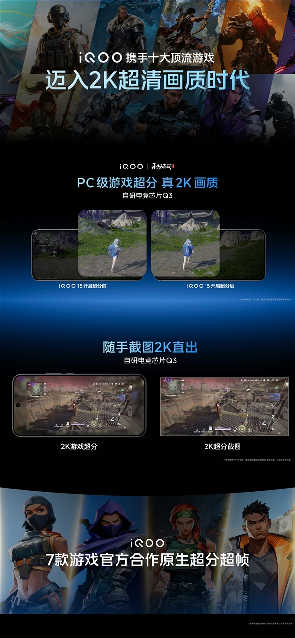 iQOO 15首发自研电竞芯片Q3:开启手机显卡时代