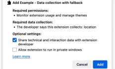 Firefox 浏览器 11 月推行新规，扩展必须“坦白”数据收集行为